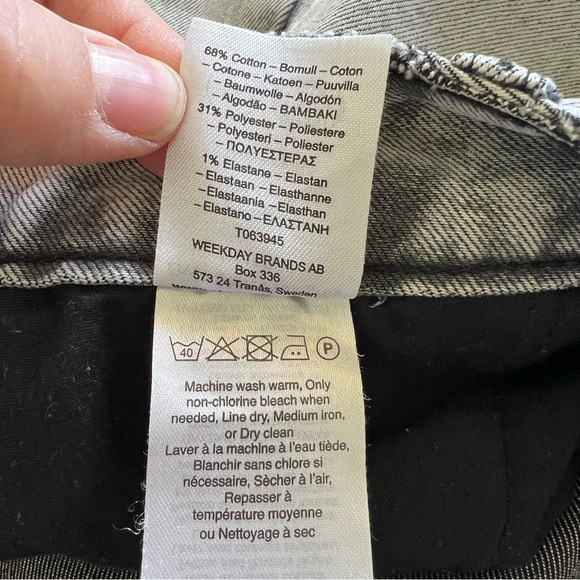 Cheap Monday Washed Frail Gray Over Skirt Women’s Size Medium - Picture 5 of 6